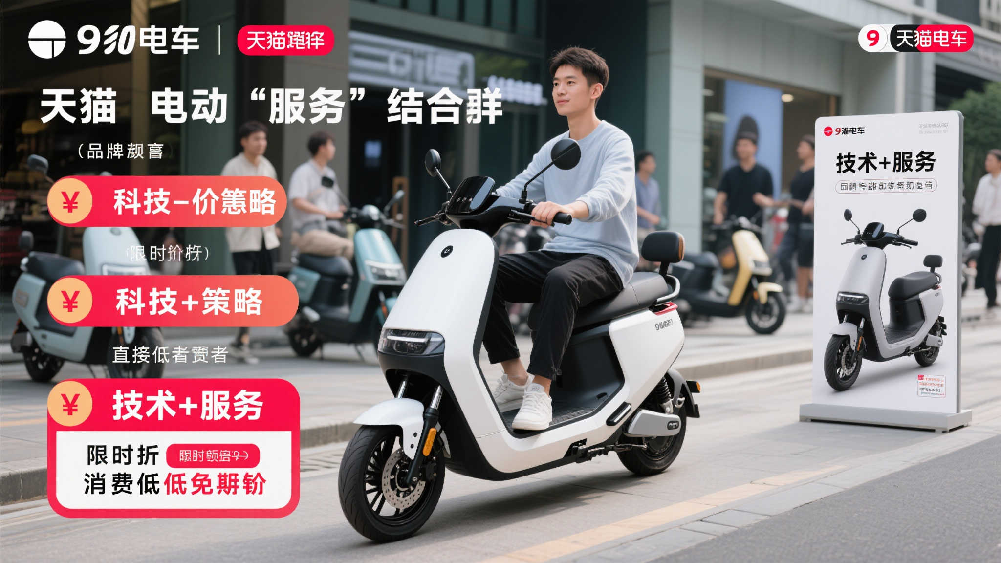 天猫首创二轮车超级品牌日，九号电动全维度战绩夺冠领跑